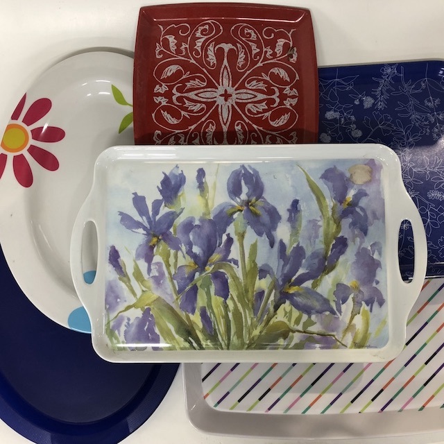 TRAY, Plastic and Melamine Assorted